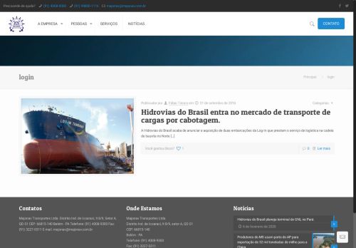 
                            7. login – Majonav Navegação Ltda.