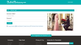 
                            6. Login-Mallickmatrimony, Mallick Marriage, Muslim Matrimony, Nikah