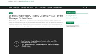 
                            2. Login Manager NSDL | NSDL ONLINE PAAM ... - sharif Digital Point