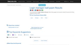 
                            4. Login manager nsdl paam Results For Websites Listing - SiteLinks.Info