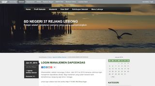 
                            5. LOGIN MANAJEMEN DAPODIKDAS - SDN 37 Rejang Lebong