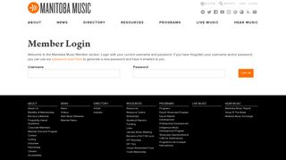 
                            11. Login | Manitoba Music