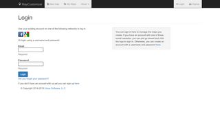 
                            8. Login | Mapcustomizer.com