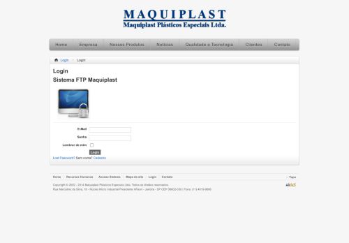 
                            11. Login - Maquiplast - 22 anos bem embalados!