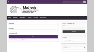 
                            4. Login – Mathesis Nazionale