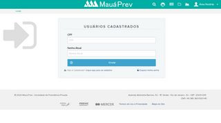 
                            1. Login - Mauá Prev - Sociedade de Previdência Privada - Portal Prev