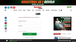 
                            13. Login - MaxBet Sport