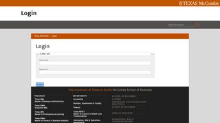 
                            1. Login | McCombs Business School - McCombs School of Business