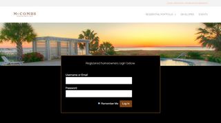 
                            7. Login - McCombs Properties