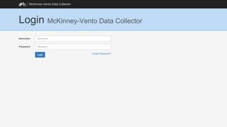 
                            8. Login | McKinney-Vento Data Collector