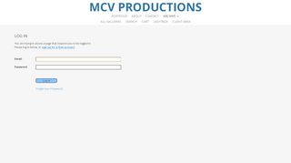 
                            11. Login | MCV Productions