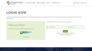 
                            12. Login | Medi-Share - Christian Care Ministry