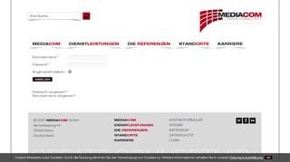 
                            12. Login - MEDIACOM GmbH - Create Connectivity!