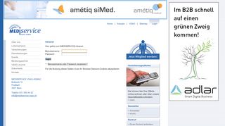 
                            10. Login - MEDISERVICE VSAO-ASMAC