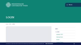 
                            11. LOGIN | MedUni Wien