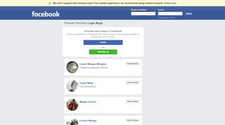 
                            10. Login Mega Perfis | Facebook