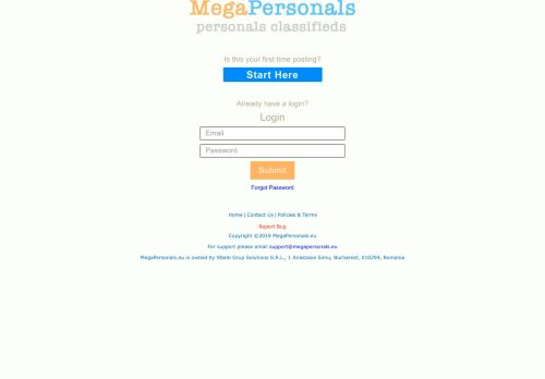 
                            5. Login - MegaPersonals: Classified hookups