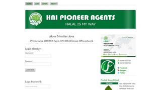 
                            2. Login Member Area HPAI| Akses Member Area HNI - HPA-network