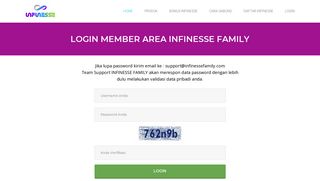 
                            2. Login Member Infinesse - Infinesse Family
