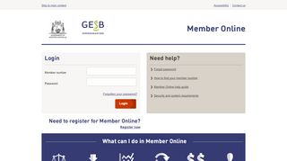 
                            8. Login - Member Online