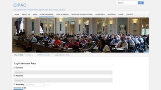 
                            2. Login Members Area - CIPAC