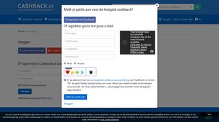 
                            4. Login met cashback | Cashback.nl