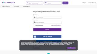 
                            6. Login met je Monsterboard account - Vacatures zoeken