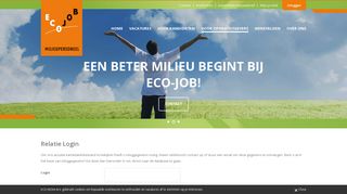 
                            11. Login met uw eigen bedrijfsprofiel | ECO-job