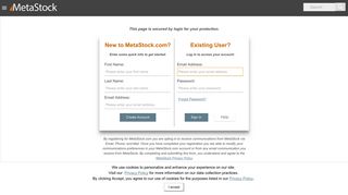 
                            1. Login - MetaStock