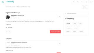 
                            6. login method change - Airbnb Community