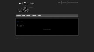 
                            8. Login – MFC-Alberoda