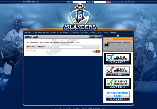 
                            12. Login :: Middlesex Islanders