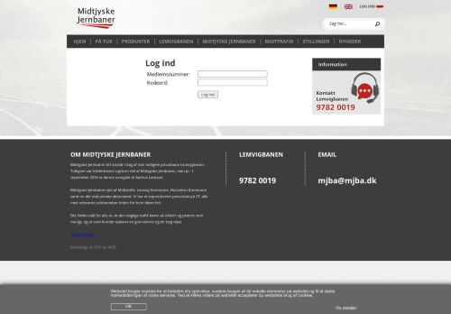 
                            12. Login - Midtjyske Jernbaner