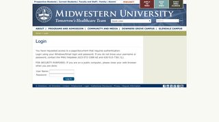 
                            11. Login | Midwestern University