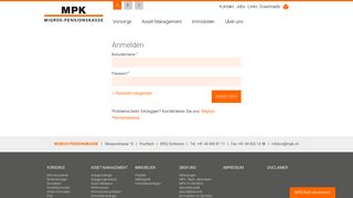 
                            6. Login | Migros-Pensionskasse