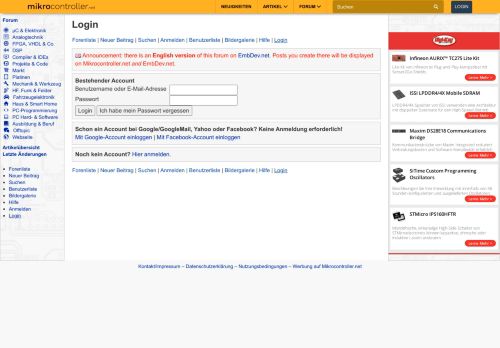 
                            1. Login - Mikrocontroller.net