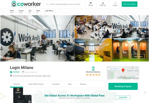 
                            8. Login Milano, Milan - Read Reviews & Book Online - Coworker.com