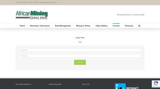 
                            7. Login - Mining Online: mining product and exhibition info