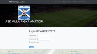 
                            8. Login Minisito ASD Villa Pigna Amatori - Marche in gol
