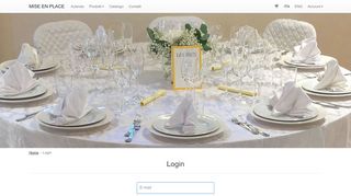 
                            8. Login – Mise en Place