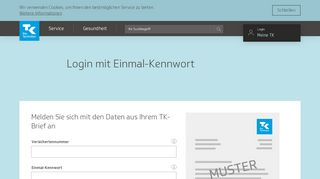 
                            3. Login mit Einmal-Kennwort | Die Techniker