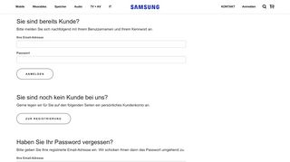 
                            4. Login mit Email-Adresse | SAMSUNG Zubehör Shop Schweiz