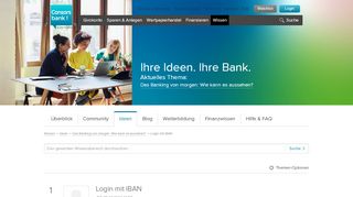 
                            10. Login mit IBAN - Consorsbank Wissenscommunity