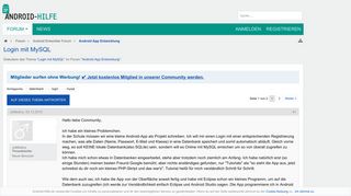 
                            2. Login mit MySQL - Android App Entwicklung – Android-Hilfe.de