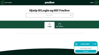 
                            2. Login & Mit YouSee - YouSee Kundeservice