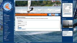 
                            9. Login Mitgliederbereich - Windsurfclub Thun