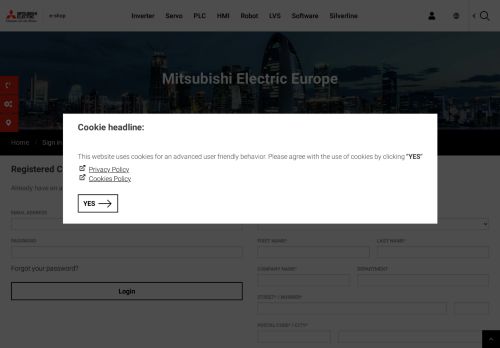 
                            5. Login | Mitsubishi Electric Europe e-shop