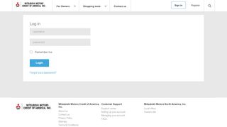 
                            9. Login - Mitsubishi Motors Credit of America, inc.
