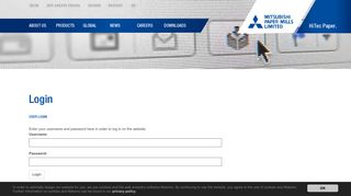 
                            12. Login | Mitsubishi Papers