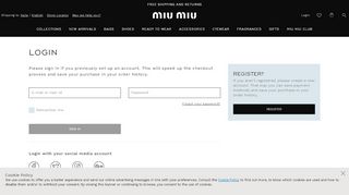 
                            12. Login - Miu Miu